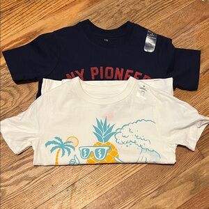 GAP Navy and White Kids T-Shirts Set